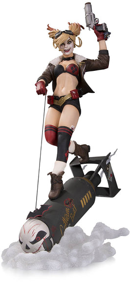 DC Comics Bombshells 14 Inch Statue Figure Deluxe Series - Harley Quinn Deluxe