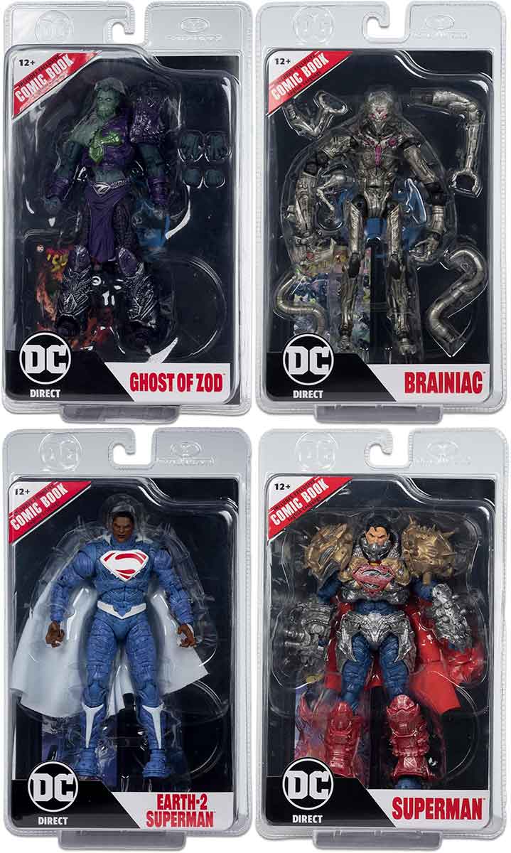 DC Direct Ghost Of Krypton 7 Inch Action Figure Wave 5 - Set of 4