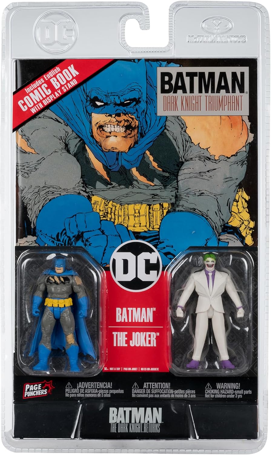 DC Direct 3 Inch Action Figure Page Punchers 2-Pack - Batman & The