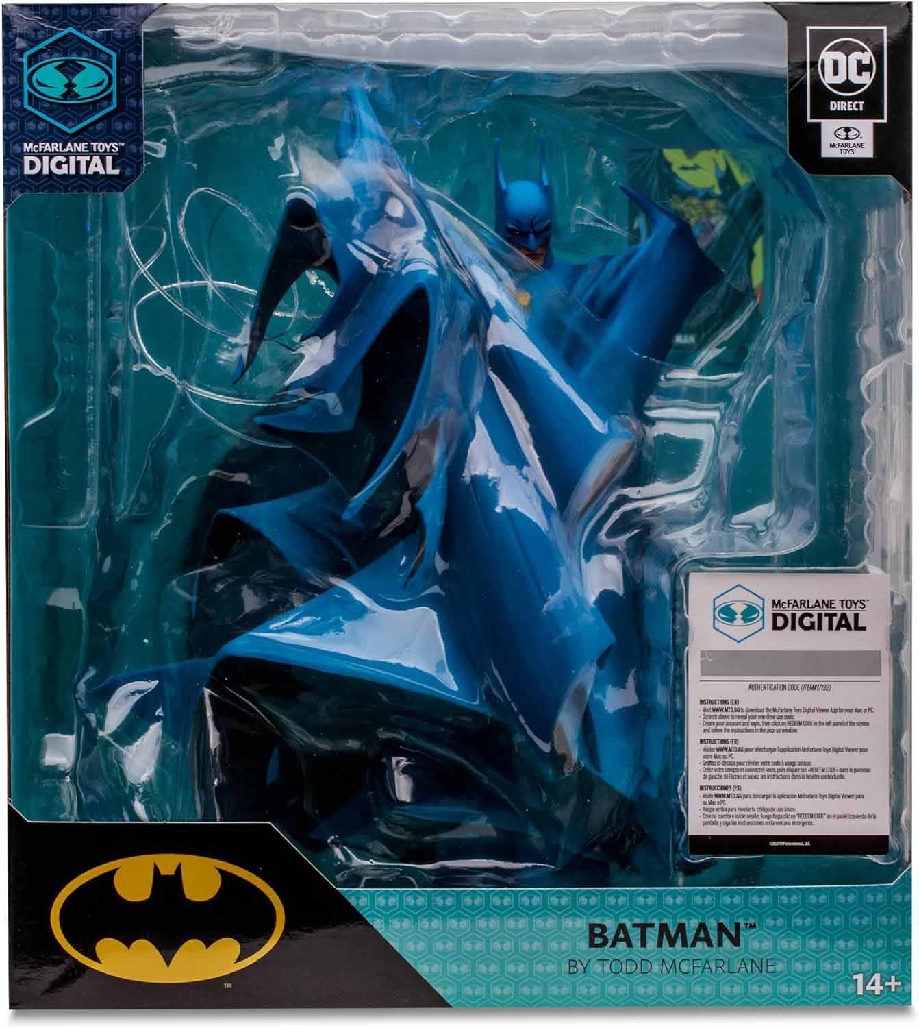 DC Direct 12 Inch Statue Figure Posed 1/8 Scale - Batman Blue Cape