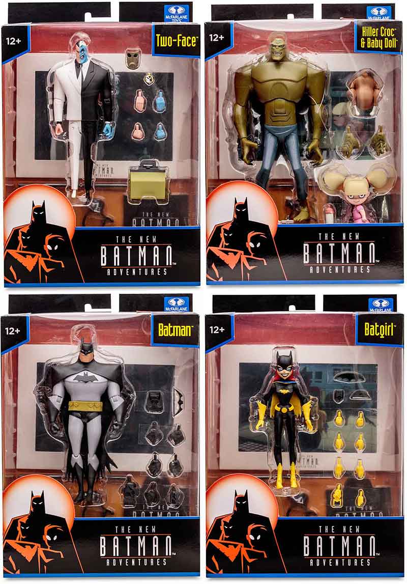 DC Direct The New Batman Adventures 6 Inch Action Figure Wave 1 - Set of 4