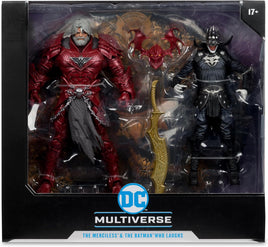 DC Multiverse 7 Inch Action Figure 2-Pack - Batman Who Laughs Knight Armor & The Merciless
