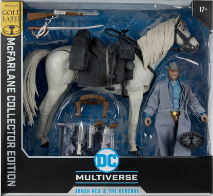 DC Multiverse 7 Inch Action Figure 2-Pack Exclusive - Jonah Hex With The General Gold Label Platinum