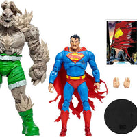 DC Multiverse 7 Inch Action Figure 2-Pack Exclusive - Superman vs Doomsday Gold Label