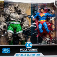 DC Multiverse 7 Inch Action Figure 2-Pack Exclusive - Superman vs Doomsday Gold Label