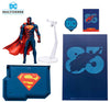 DC Multiverse 85th Anniversary 7 Inch Action Figure SDCC 2023 Exclusive - Superman Red & Blue Deco Gold Label