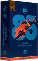 DC Multiverse 85th Anniversary 7 Inch Action Figure SDCC 2023 Exclusive - Superman Red & Blue Deco Gold Label