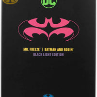 DC Multiverse Batman and Robin 7 Inch Action Figure Exclusive - Mr Freeze Black Light Edition Gold Label