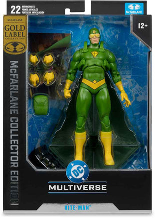 DC Multiverse Collector 7 Inch Action Figure Batman Rogues Exclusive - Kite Man Gold Label