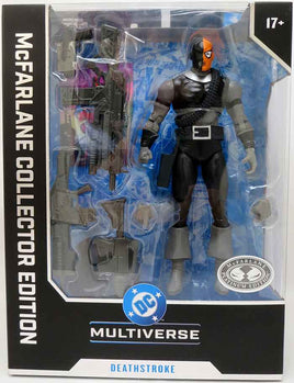 DC Multiverse Collector 7 Inch Action Figure Wave 12 Exclusive - Deathstroke Platinum