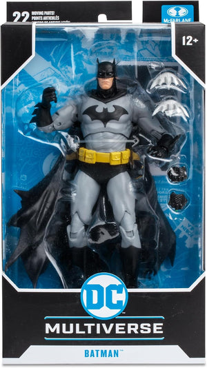 DC Multiverse Comics 7 Inch Action Figure Hush - Batman (Black & Grey)