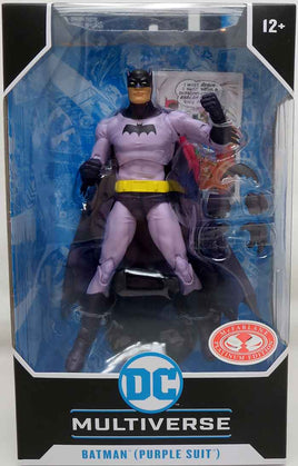 DC Multiverse Detective Comics #241 7 Inch Action Figure Exclusive - Batman (Purple Suit) Red Platinum