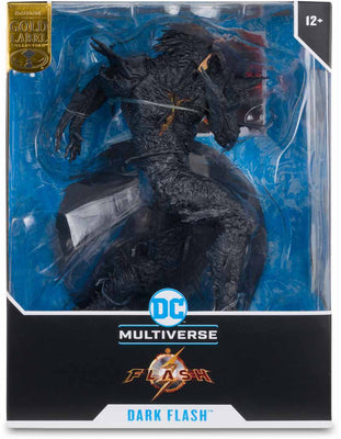 DC Multiverse Flash 12 Inch Statue Figure Exclusive - Dark Flash (Gold Label)