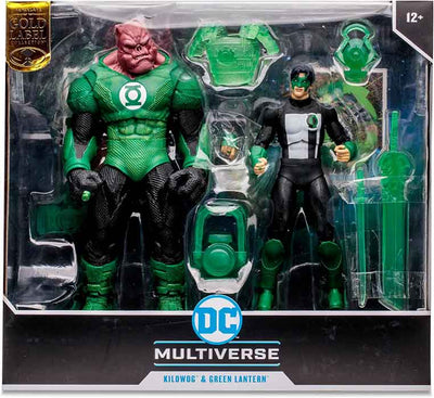 DC Multiverse Green Lantern 7 Inch Action Figure 2-Pack Exclusive - Kilowog & Green Lantern Gold Label