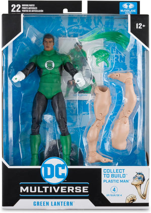 DC Multiverse JLA 7 Inch Action Figure BAF Plastic Man - Green Lantern John Stewart