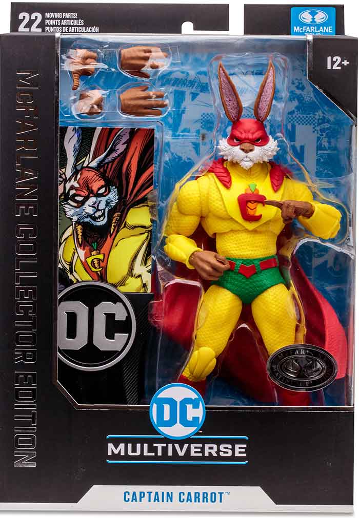 DC Multiverse Justice League Incarnate 7 Inch Action Figure Collector Edition Exclusive - Captain Carrot Platinum