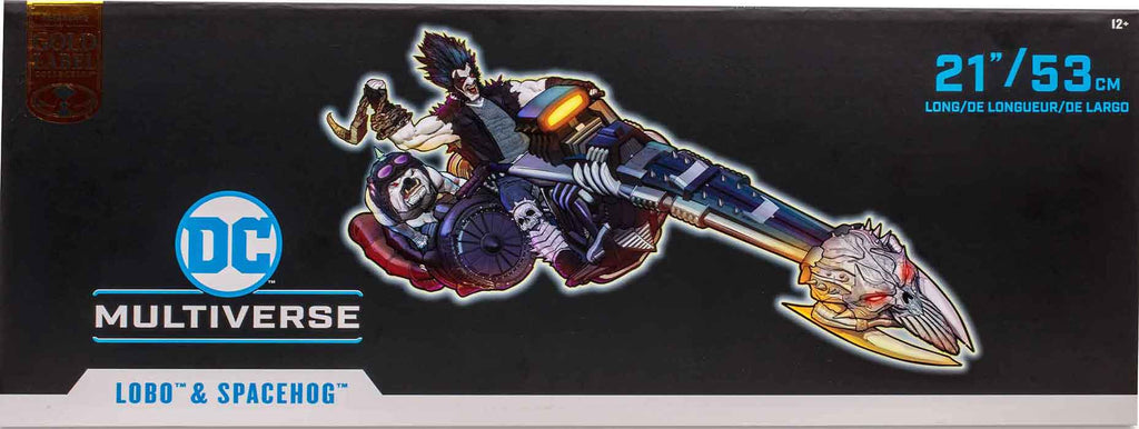 DC Multiverse Justice League Of America 21 Inch Vehicle Figure Exclusive - Lobo & Spacehog Gold Label