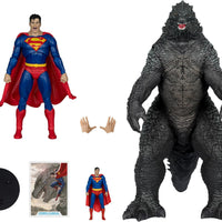 DC Multiverse Justice League vs. Godzilla vs. Kong 7 Inch Scale Action Figure 2-Pack - Superman vs. Godzilla