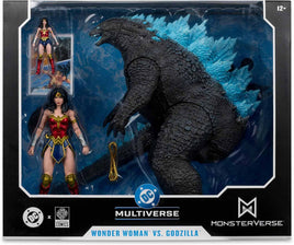 DC Multiverse Justice League vs. Godzilla vs. Kong 7 Inch Scale Action Figure 2-Pack - Wonder Woman vs. Godzilla