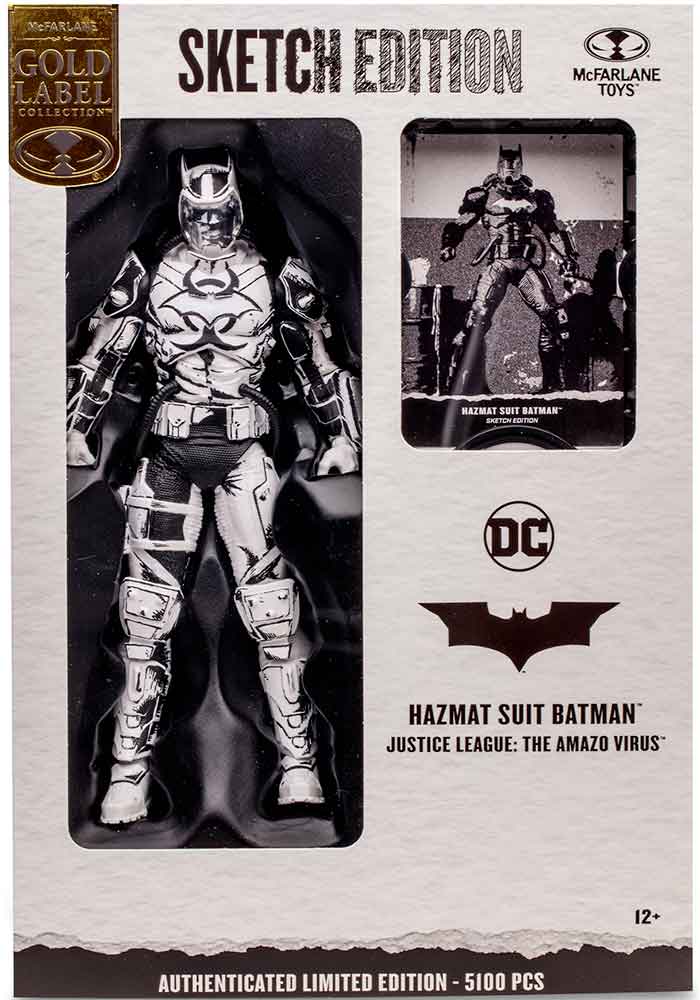 DC Multiverse Kjustice League The Amazo Virus 7 Inch Action Figure Sketch Edition Exclusive - Hazmat Suit Batman