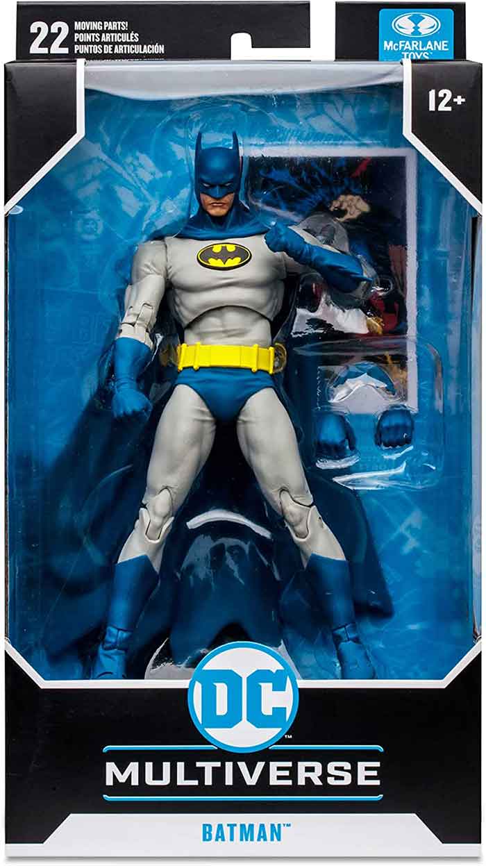DC MULTIVERSE BATMAN (BATMAN: HUSH) IN BLACK & GREY 7 INCH SCALE