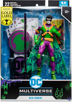 DC Multiverse New 52 7 Inch Action Figure Exclusive - Red Robin Jokerized Gold Label