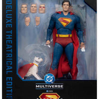 DC Multiverse Superman Movie 7 Inch Action Figure Deluxe - Superman with Krypto