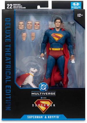 DC Multiverse Superman Movie 7 Inch Action Figure Deluxe - Superman with Krypto
