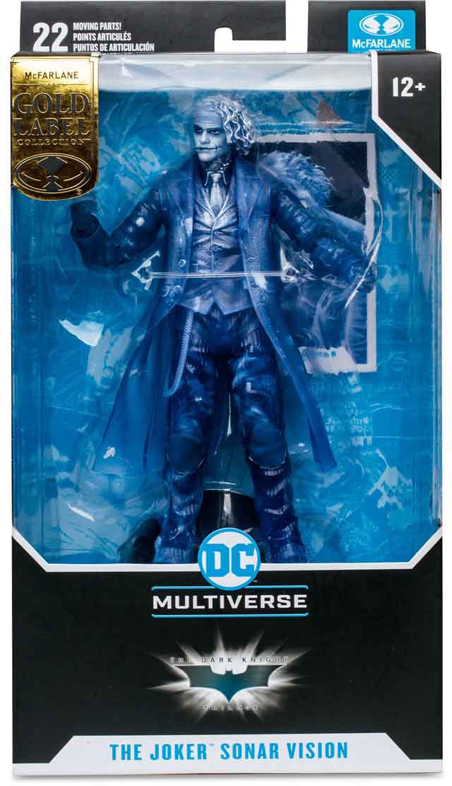 DC Multiverse The Dark Knight 7 Inch Action Figure Exclusive - Sonar Vision Joker Gold Label