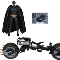 DC Multiverse The Dark Knight Rises 7 Inch Scale Vehicle Figure Exclusive - Batman & Batpod Gold Label
