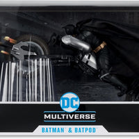 DC Multiverse The Dark Knight Rises 7 Inch Scale Vehicle Figure Exclusive - Batman & Batpod Gold Label