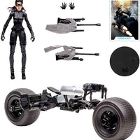 DC Multiverse The Dark Knight Rises 7 Inch Scale Vehicle Figure Exclusive - Catwoman and Batpod Gold Label