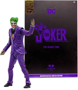 DC Multiverse The Deadly Duo 7 Inch Action Figure Exclusive - The Joker Gold Label