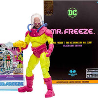 DC Multiverse The Ice Crimes Of Mr Zero 7 Inch Action Figure Exclusive - Mr Freeze Black Light Gold Label