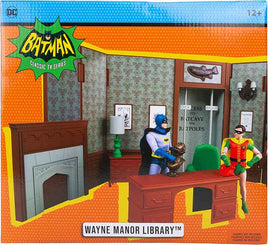 DC Retro Batman 1966 6 Inch Scale Playset - Wayne Manor Library