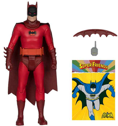 DC Retro Super Friends 6 Inch Action Figure Wave 1 Exclusive - Batman Red Suit Platinum