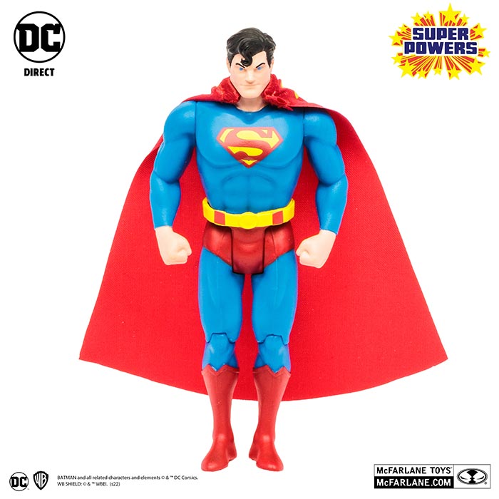 Cmdstore DC Super Powers 4 Inch Action Figure Wave 1 - Superman (Light Blue ...