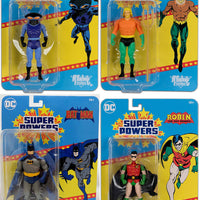 DC Super Powers 4 Inch Action Figure Wave 10 Crowdfunded Exclusive - Set of 4 (Batman - Aquaman - Manta - Robin)
