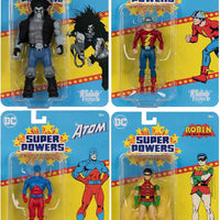 DC Super Powers 4 Inch Action Figure Wave 10 - Set of 4 (Lobo - Flash - Atom - Robin with Square Buckle)