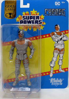DC Super Powers 4 Inch Action Figure Wave 11 Exclusive - Cyborg Gold Label