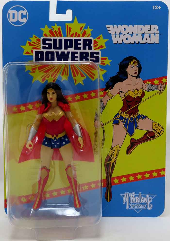 DC Super Powers 4 Inch Action Figure Wave 3 - Wonder Woman (Red Cape)