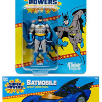DC Super Powers 4 Inch Scale Vehicle Figure Wave 4 - Set of 2 (Batman & Batmobile)