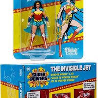 DC Super Powers 4 Inch Scale Vehicle Figure Wave 4 - Set of 2 (Wonder Woman & Invisible Jet)