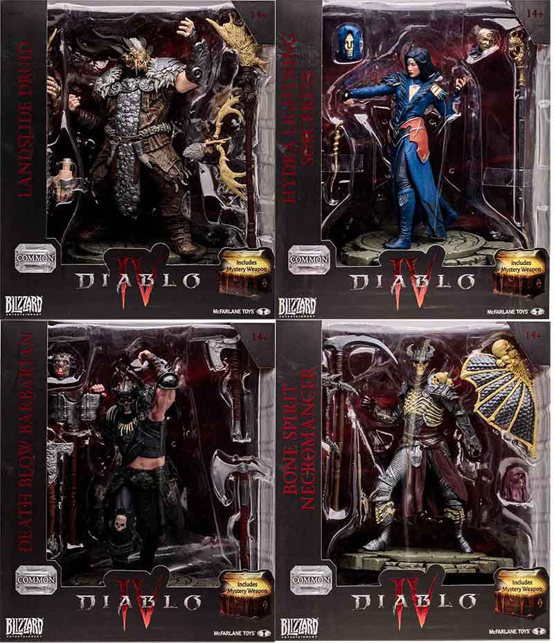 Diablo IV 7 Inch Static Figure Common Wave 1 - Set of 4 (Common)