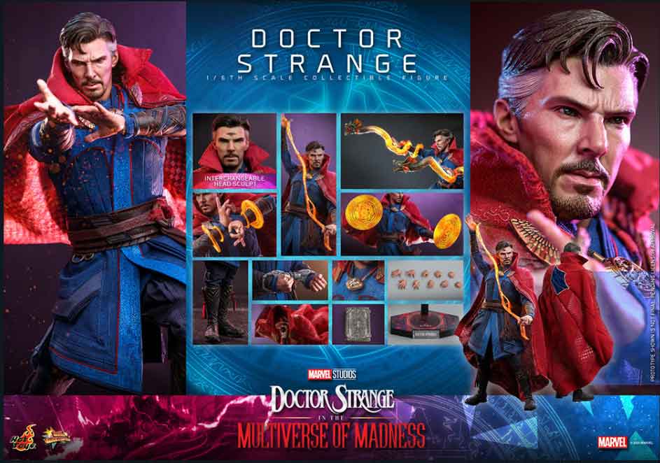 Doctor Strange in the Multiverse of Madness 12 Inch Action Figure 1/6 Scale - Doctor Strange Hot Toys 911099