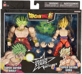 Dragonball Super 6 Inch Action Figure Dragon Stars 2-Pack - SS Blue Goku vs SS Broly