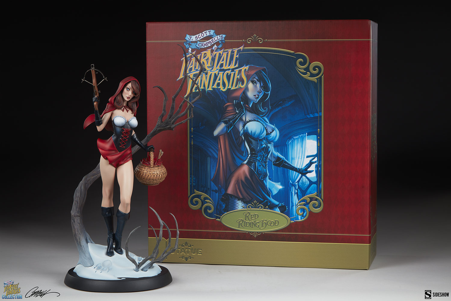 Fairytale Fantasies J. Scott Campbell 19 Inch Statue Figure - Red