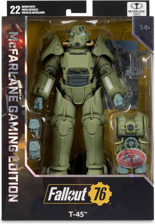Fallout 76 7 Inch Action Figure Exclusive - T-45 Military Armor Red Platinum