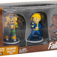 Fallout 3 Inch Mini Figure BAF Deathclaw 2-Pack - Excavator and Vault Boy (Gun)