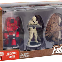 Fallout 3 Inch Mini Figure BAF Deathclaw 2-Pack - Nukatron and Synth